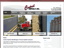 Tablet Screenshot of centralasphalt.com
